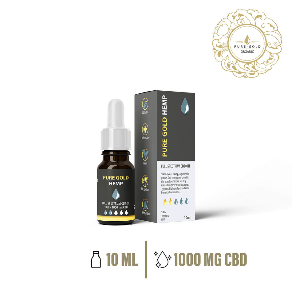 10% Pure Gold Hemp CBD olaj