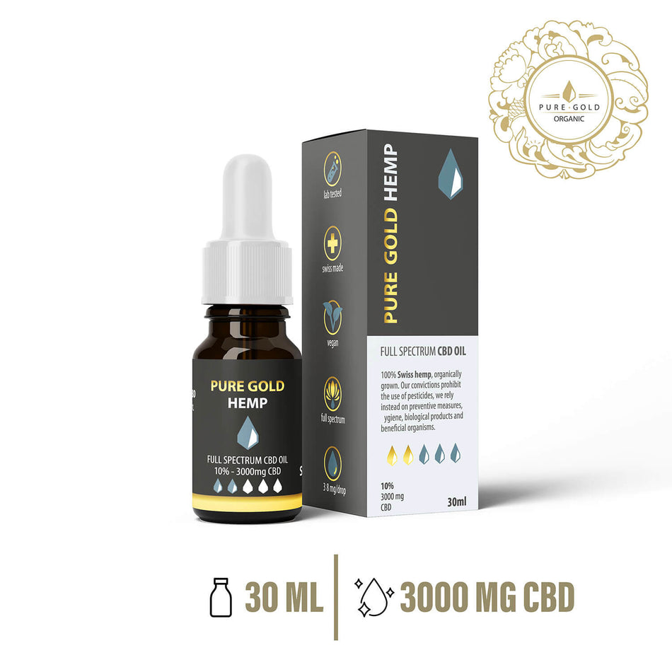 10% Pure Gold Hemp CBD olaj