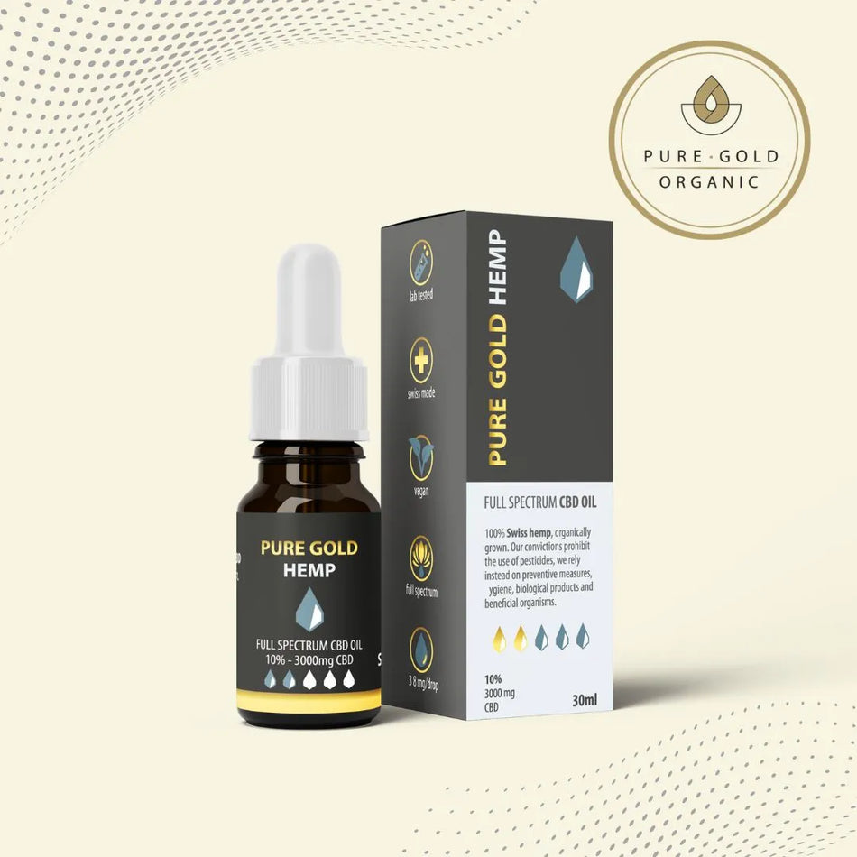 10% Pure Gold Hemp CBD olaj