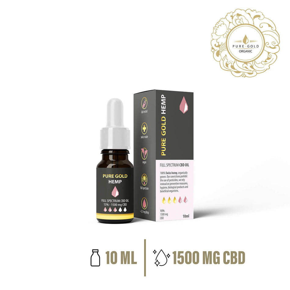 15% Pure Gold Hemp CBD olaj