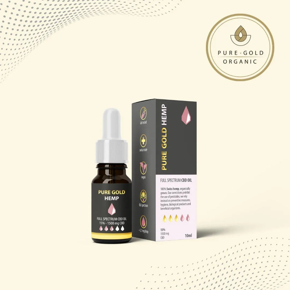 15% Pure Gold Hemp CBD olaj