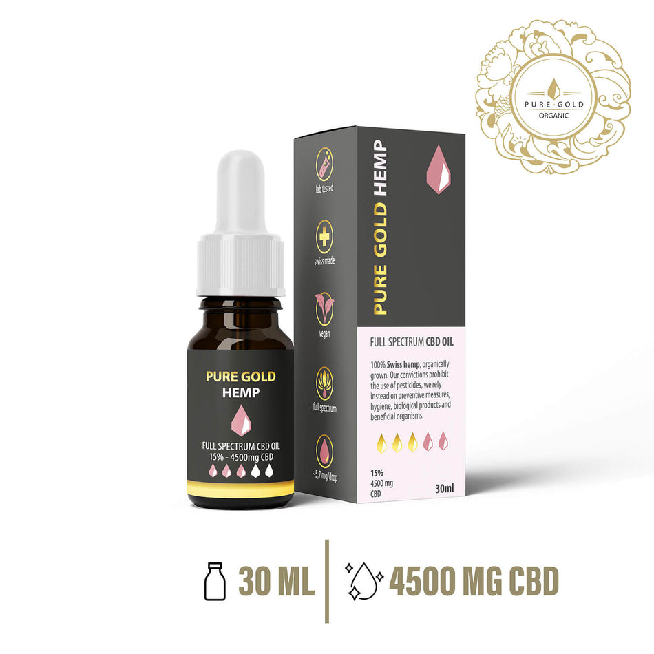 15% Pure Gold Hemp CBD olaj