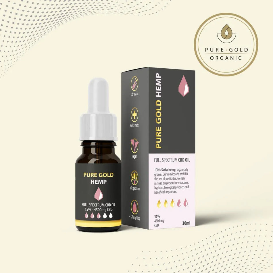 15% Pure Gold Hemp CBD olaj