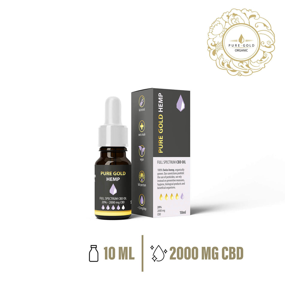 20% Pure Gold Hemp CBD olaj