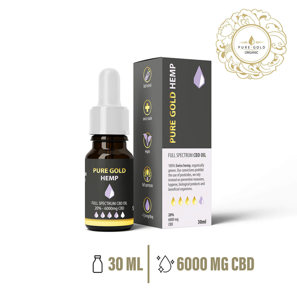 20% Pure Gold Hemp CBD olaj