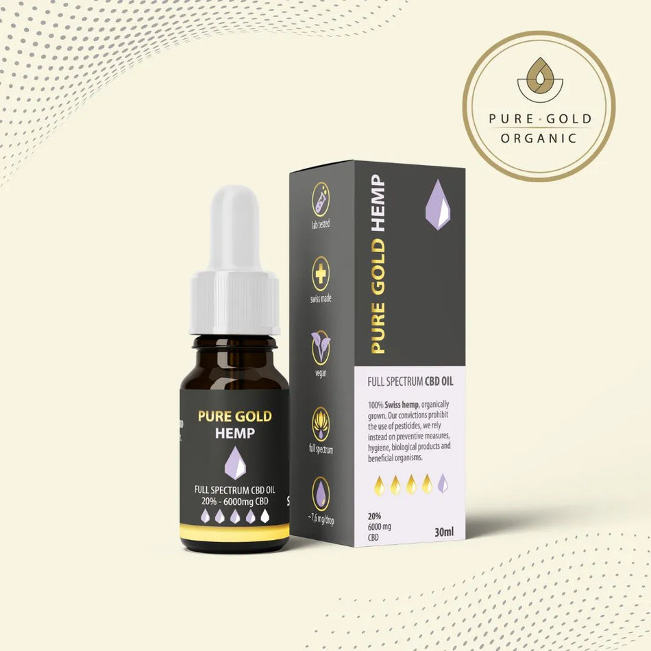 20% Pure Gold Hemp CBD olaj