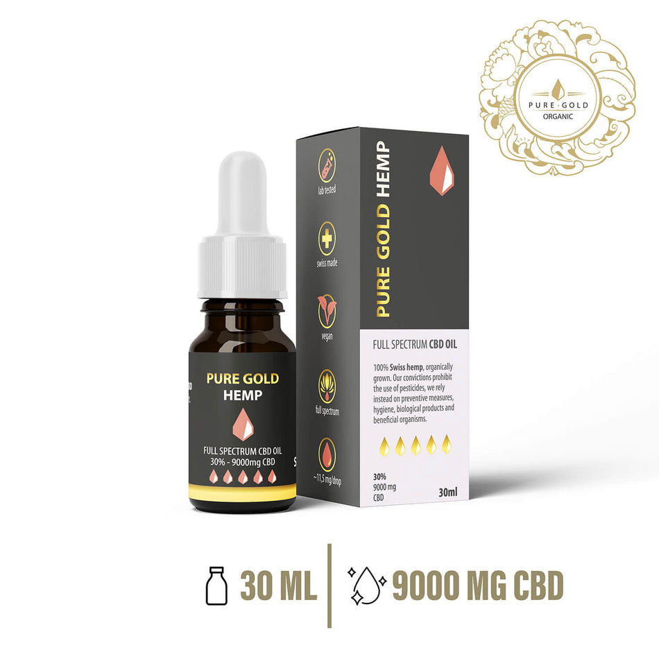 30% Pure Gold Hemp CBD olaj