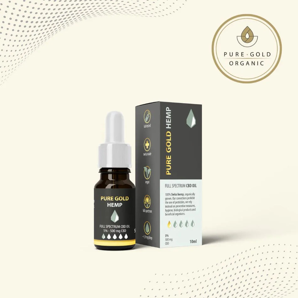 5% Pure Gold Hemp CBD olaj