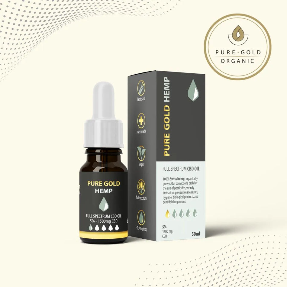 5% Pure Gold Hemp CBD olaj