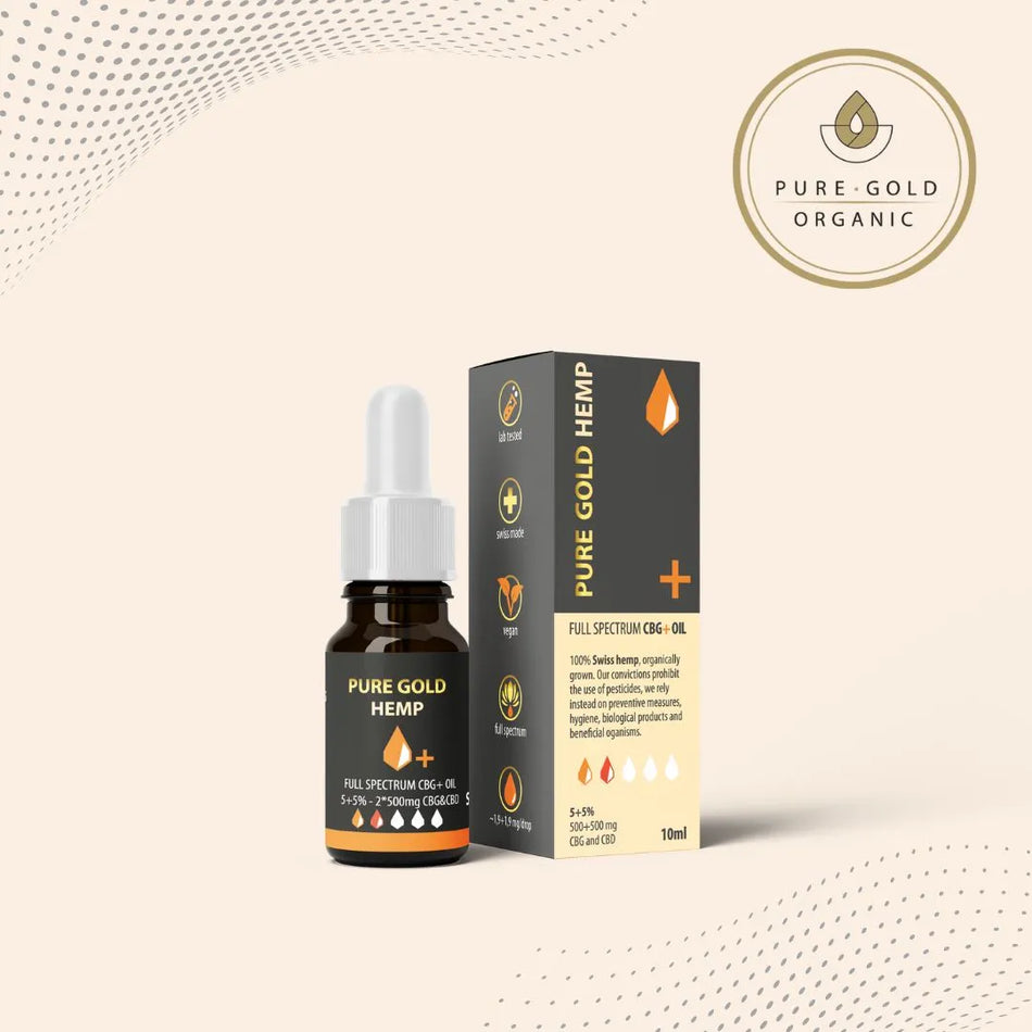 5+5% Pure Gold Hemp CBG+CBD olaj