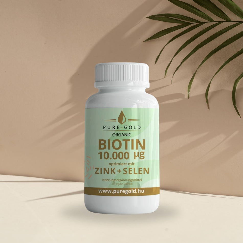 Pure Gold Biotin 10.000 µg + Cink + Szelén 365db