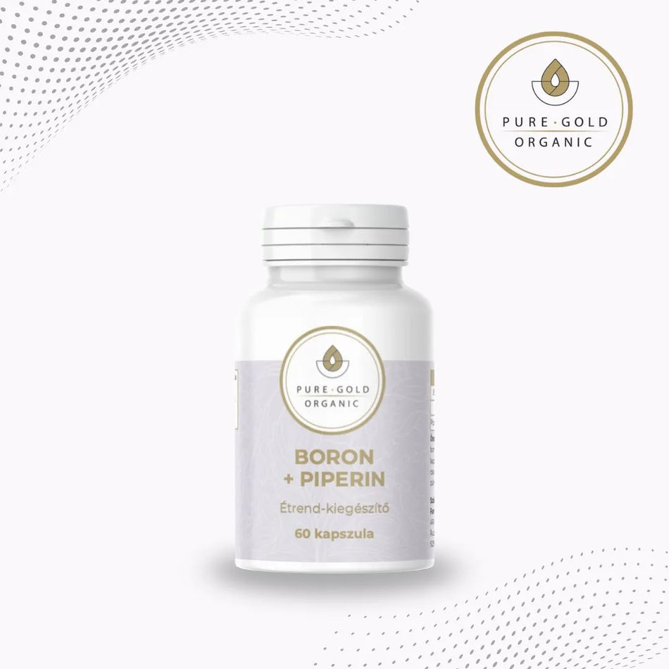 Boron + Piperin – természetes ásványianyag-kiegészítő 60 db