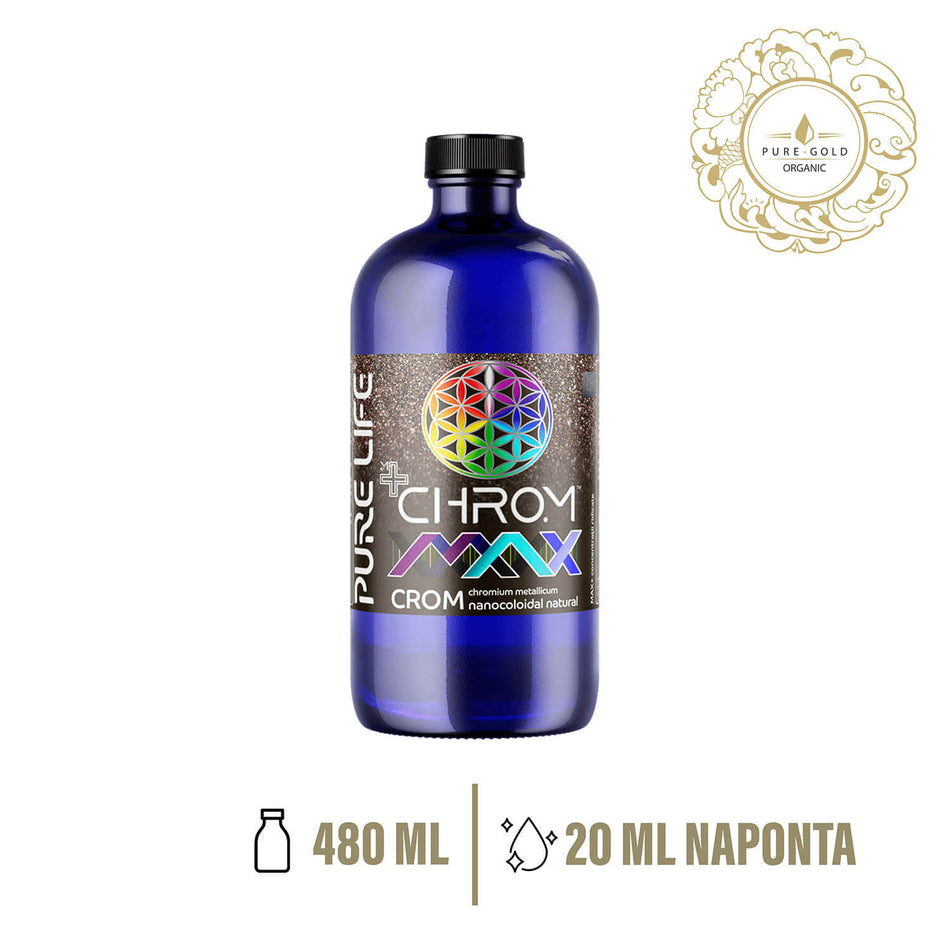 CHROM MAX 55ppm természetes króm nanokolloid 480ml