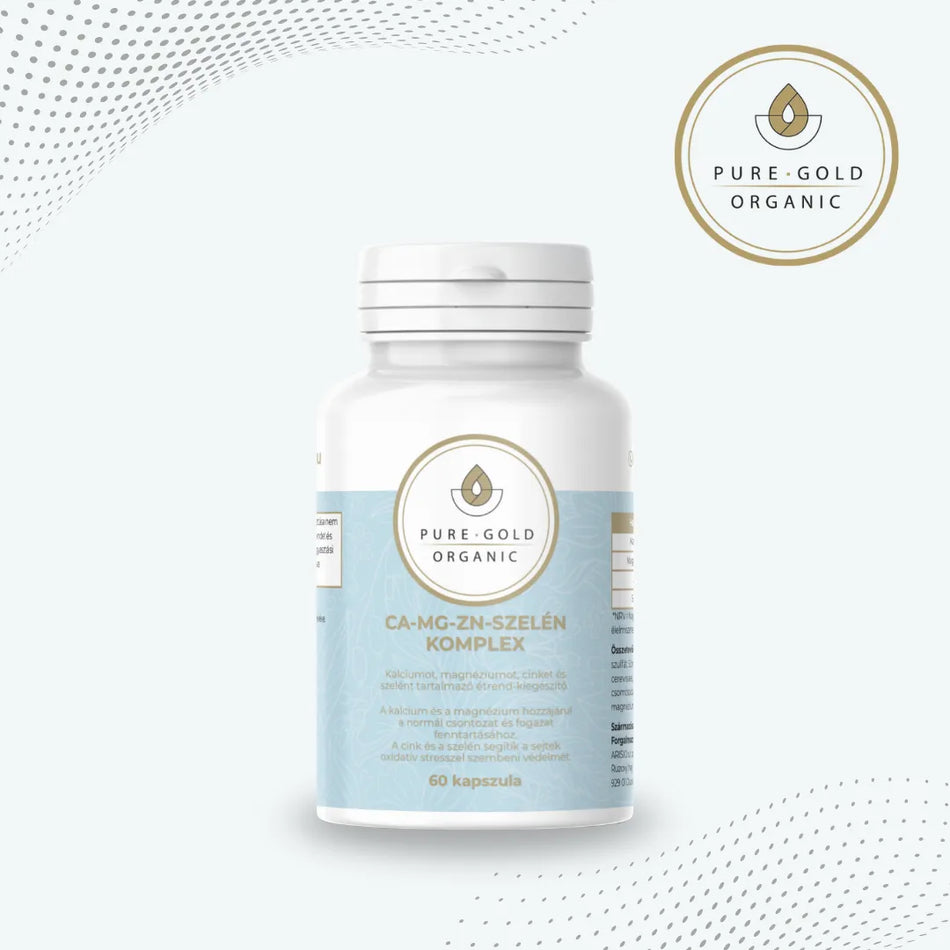 Ca-Mg-Zn-Szelén Komplex – 60 vegán kapszula