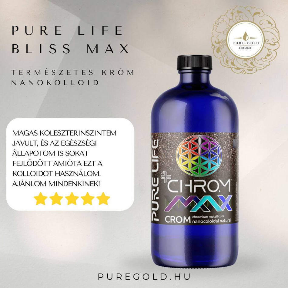 CHROM MAX 55ppm természetes króm nanokolloid 480ml