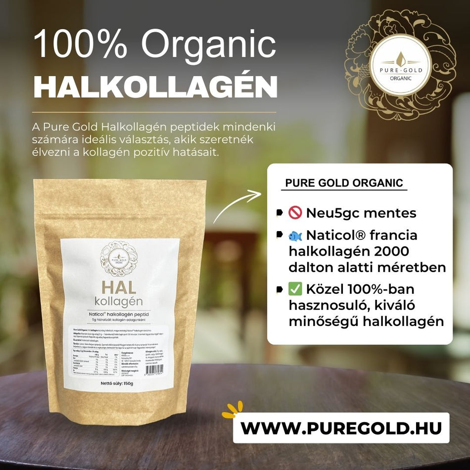 Pure Gold Halkollagén peptid - 150g