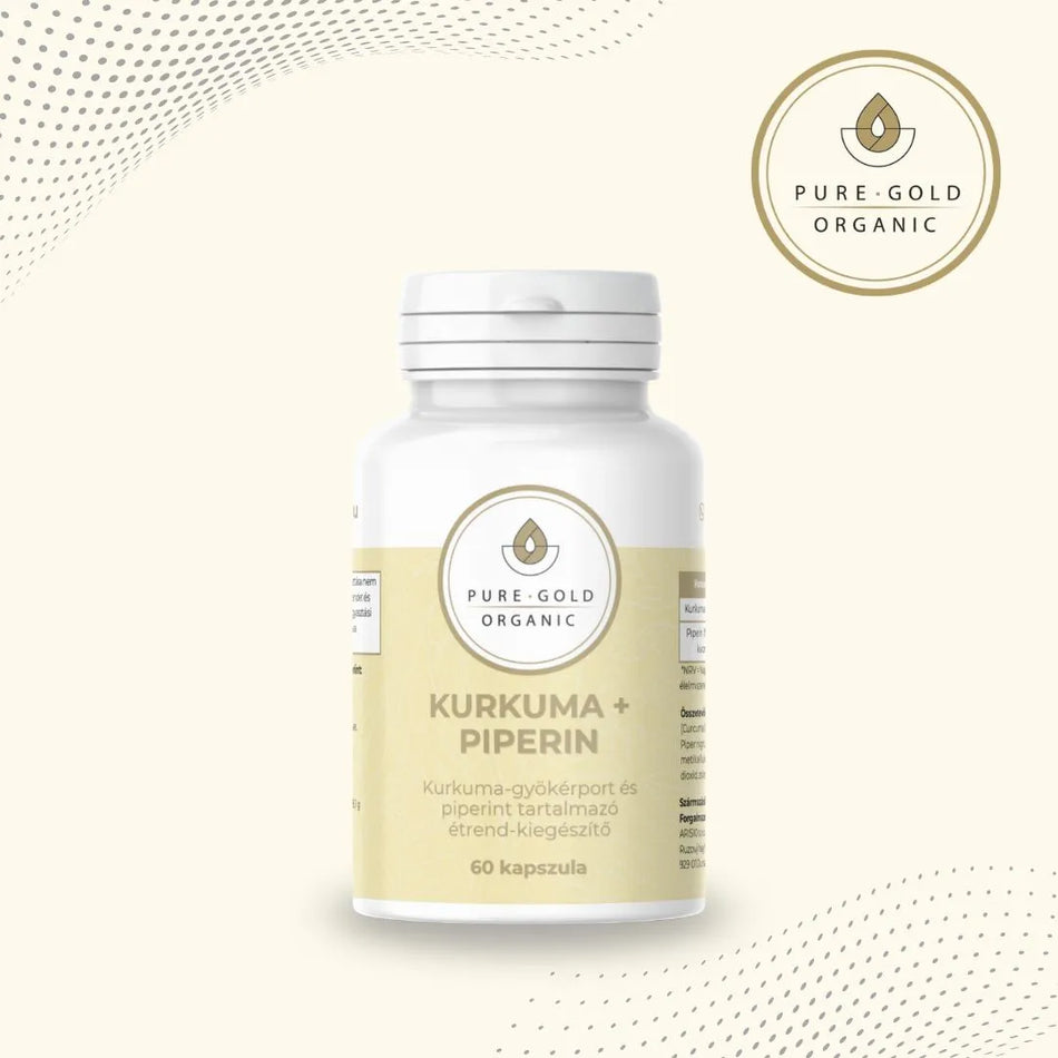 Kurkuma + Piperin – 60 vegán kapszula