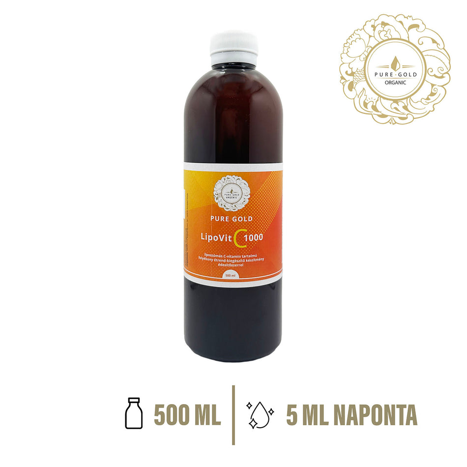 Pure Gold LipoVita C 1000 folyékony liposzómás C vitamin 500 ml