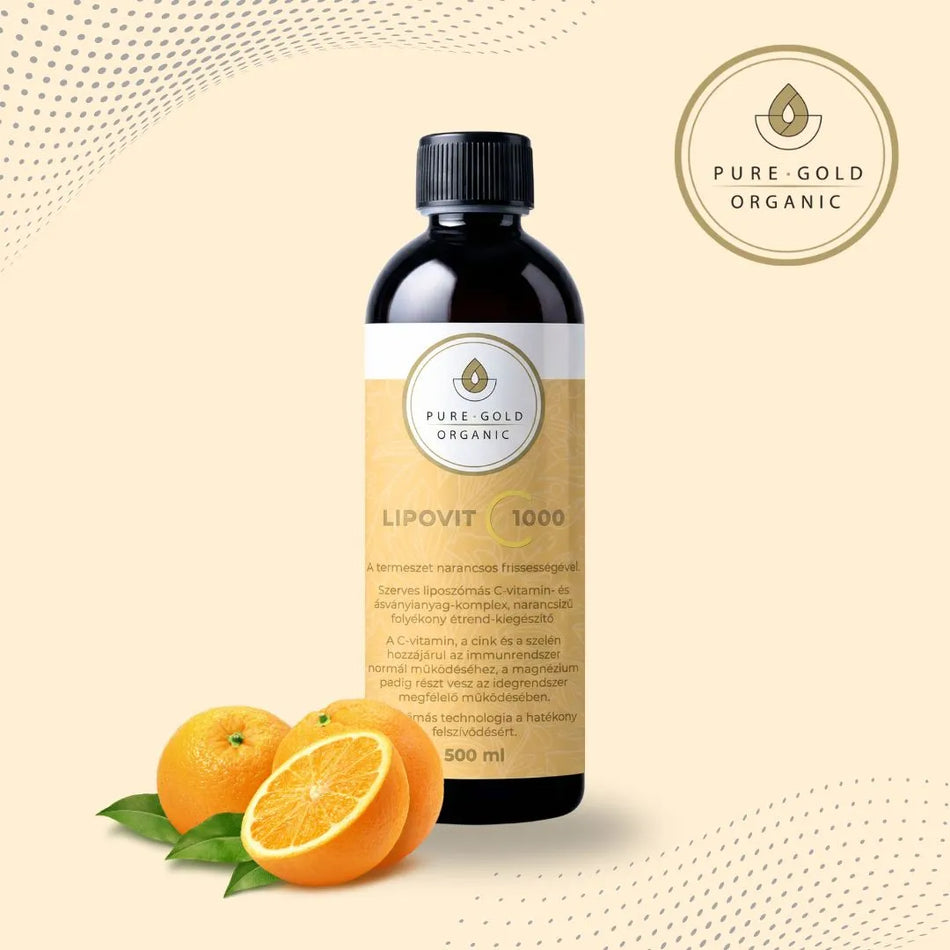 Pure Gold LipoVita C 1000 folyékony liposzómás C vitamin 500 ml