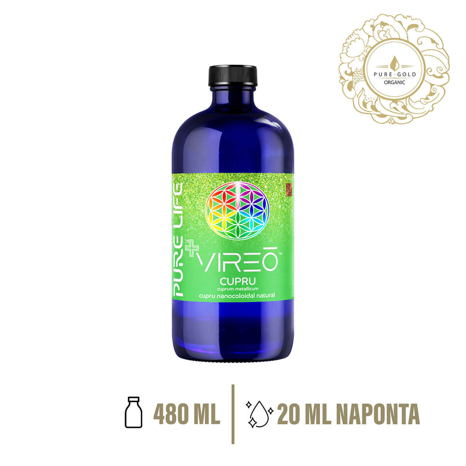 VIREO MAX 55ppm természetes réz nanokolloid 480ml