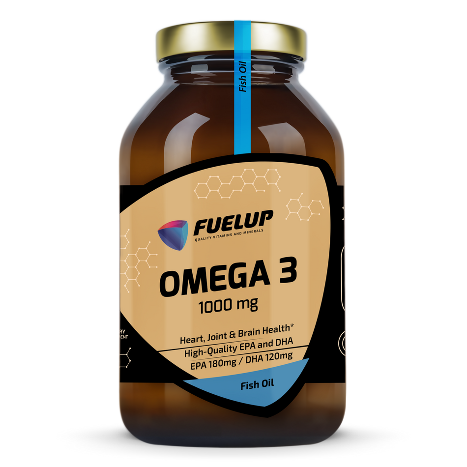 Fuel Up Omega 3 1000 mg – Természetes halolaj EPA & DHA – 180 kapszula