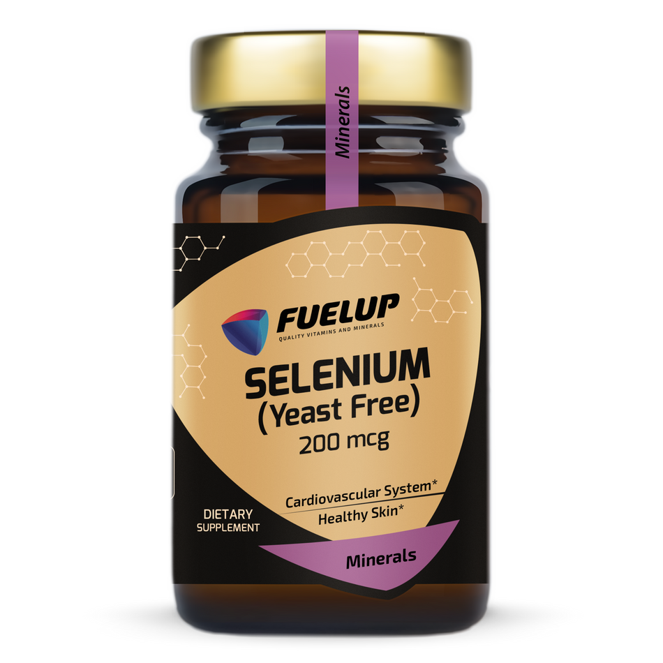 Fuel Up Szelén 200 µg – Élesztőmentes szelén – 100 tabletta