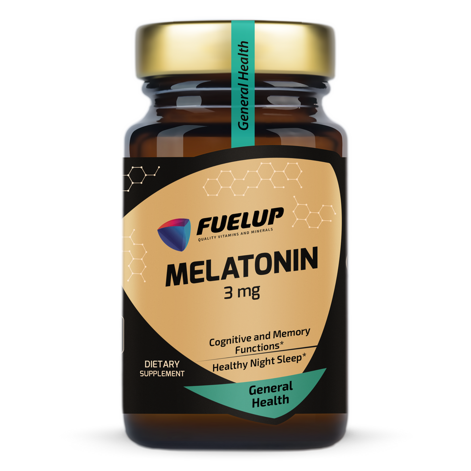 Fuel Up Melatonin 3 mg – Természetes alvástámogató – 60 tabletta