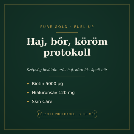 Haj, bőr, köröm protokoll – Biotin, Hialuronsav és Skin Care