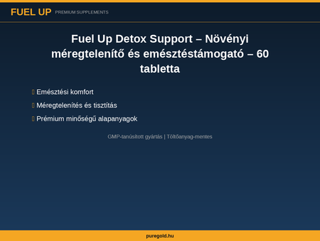 Fuel Up Detox Support – összetevők